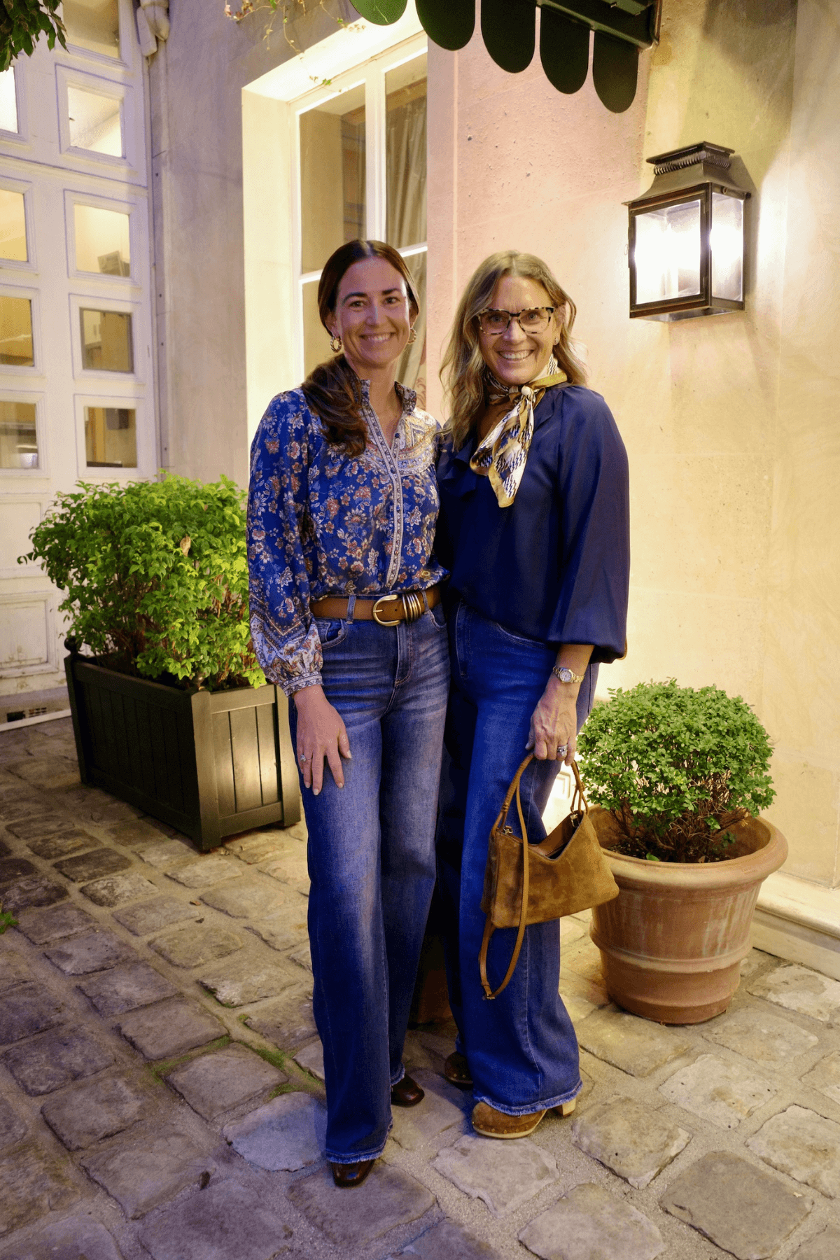 Ruffled-neck Button-up Women's Blouse