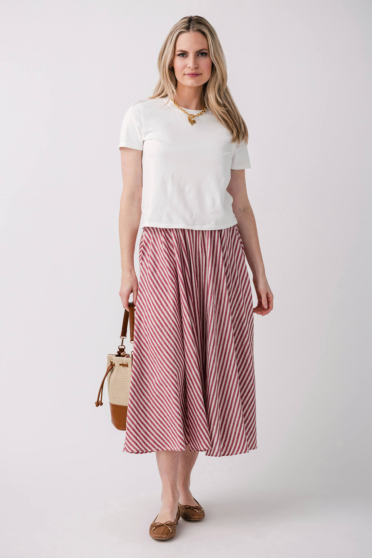 Cropped Crew-neck Cotton Tee