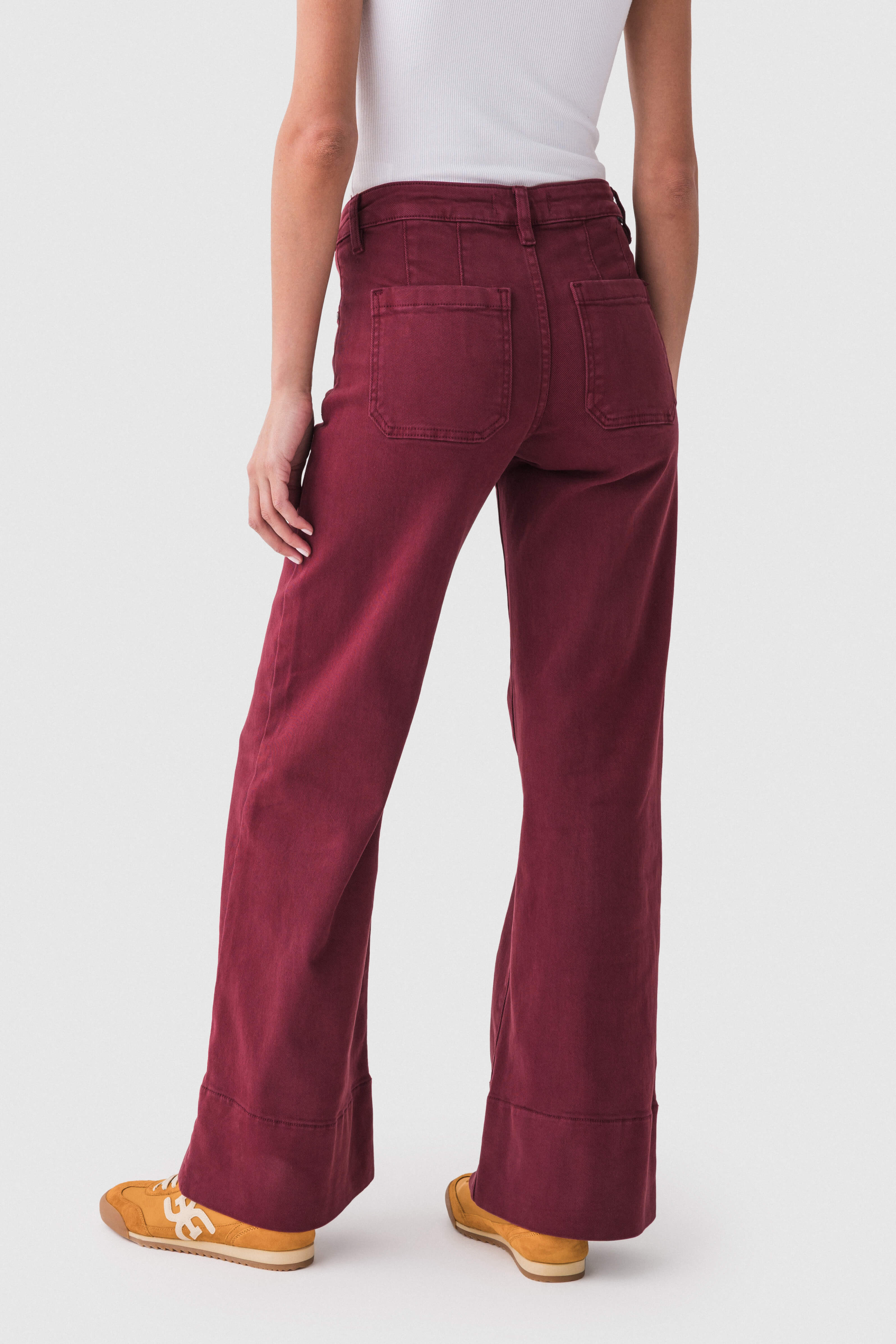 Worn-in High-rise Wide-leg Jeans